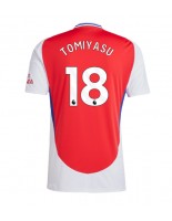 Moške Nogometnih dresov Arsenal Takehiro Tomiyasu #18 Domači 2024-25 Kratki rokavi